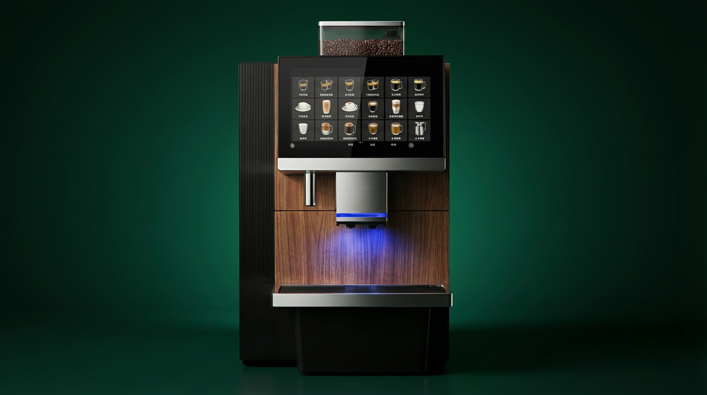 Premium bean-to-cup coffee machine supplied and installed by Blend 2 Vend